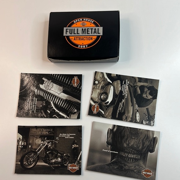 Harley-Davidson Open House Full Metal Attraction 2007 Dealer Only Tattoo Magnets - Picture 2 of 16